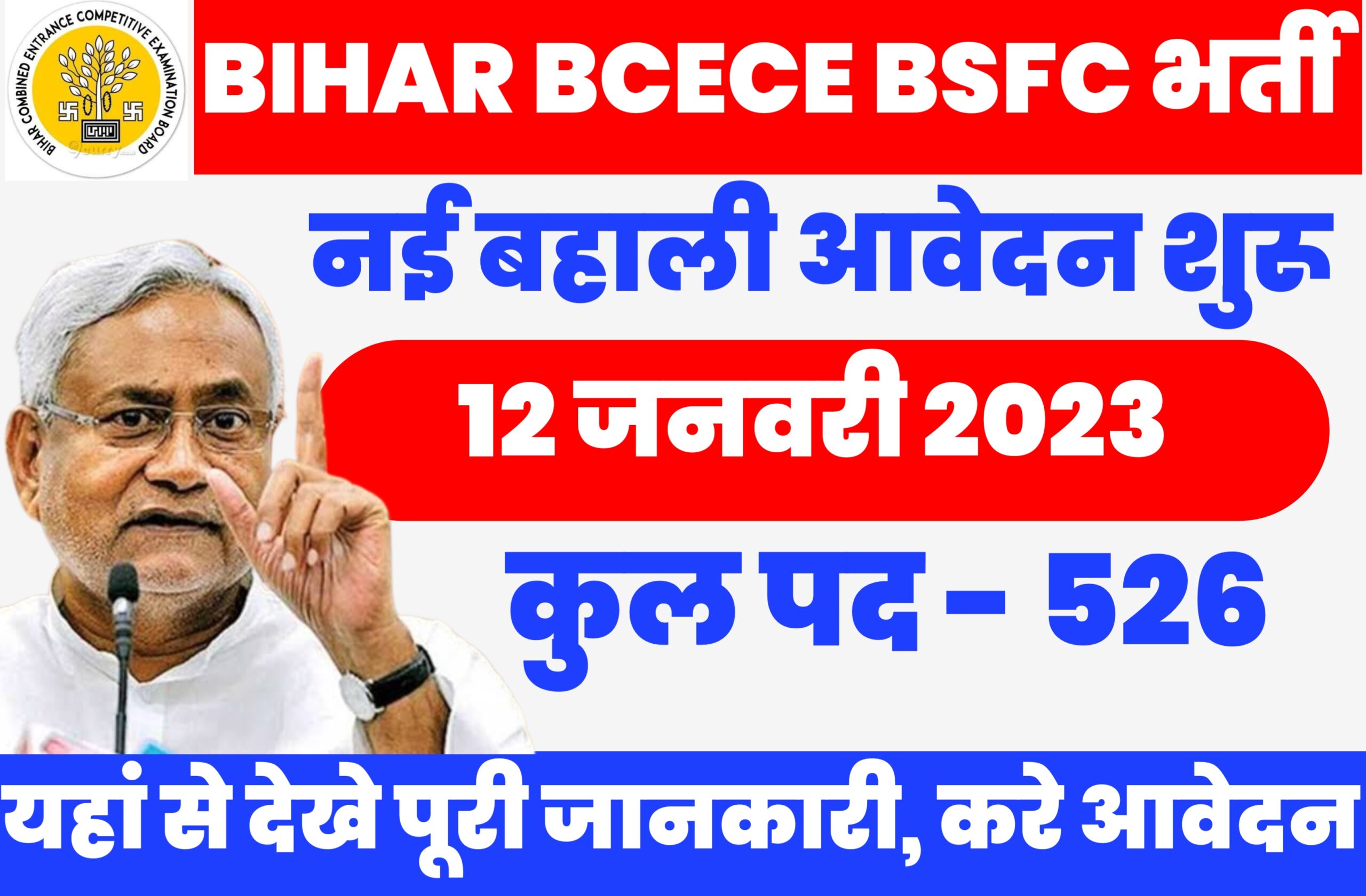 Bihar BCECE BSFC VACANCY 2023