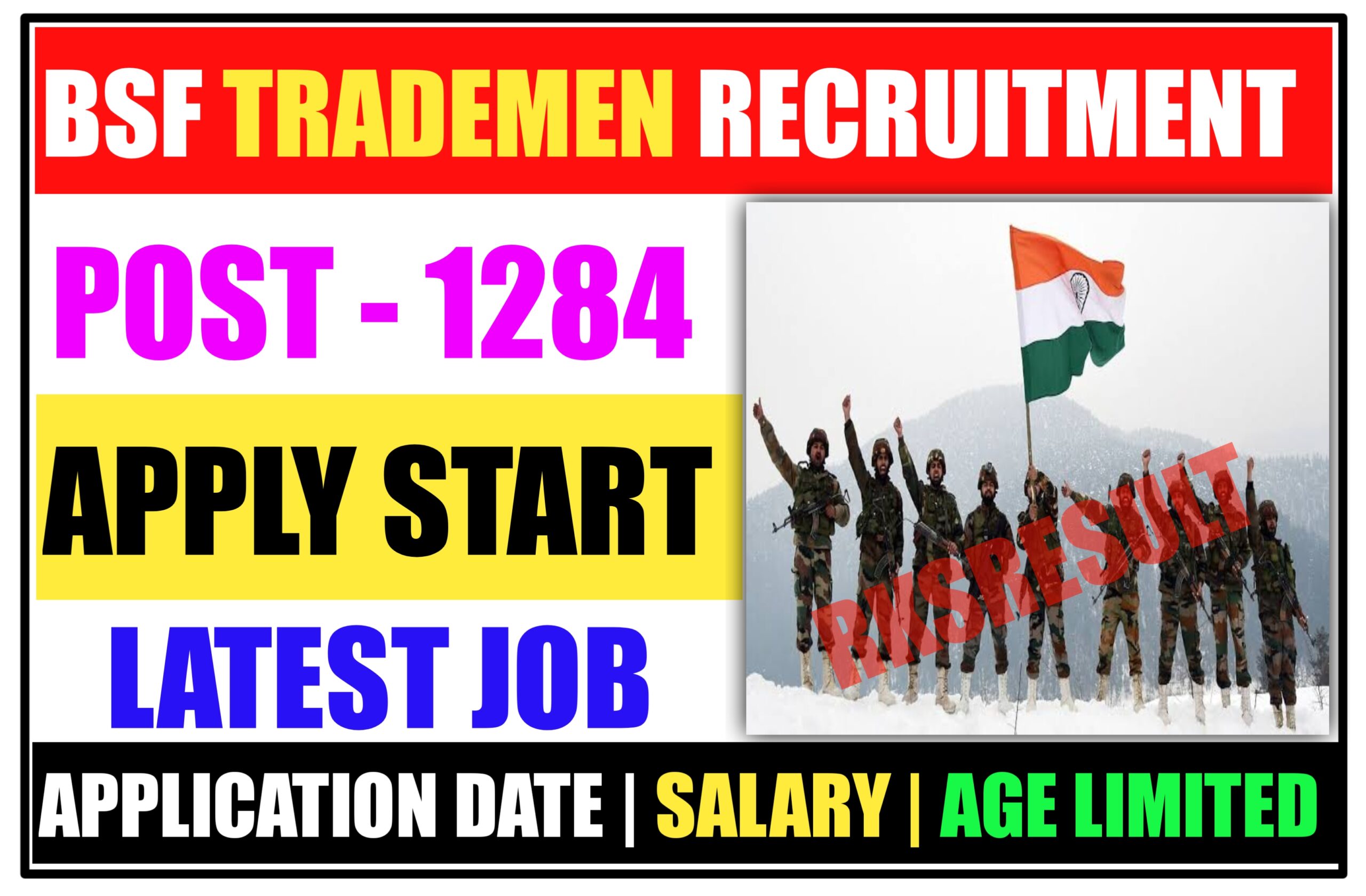 BSF Tradesman Vacancy 2023